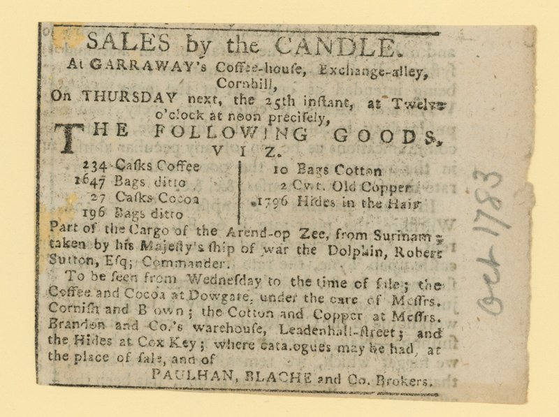 Ventes à la chandelle - English School