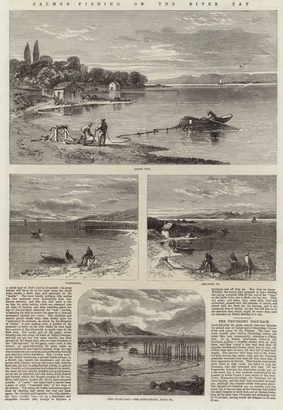 Pêche au saumon sur la rivière Tay - English School