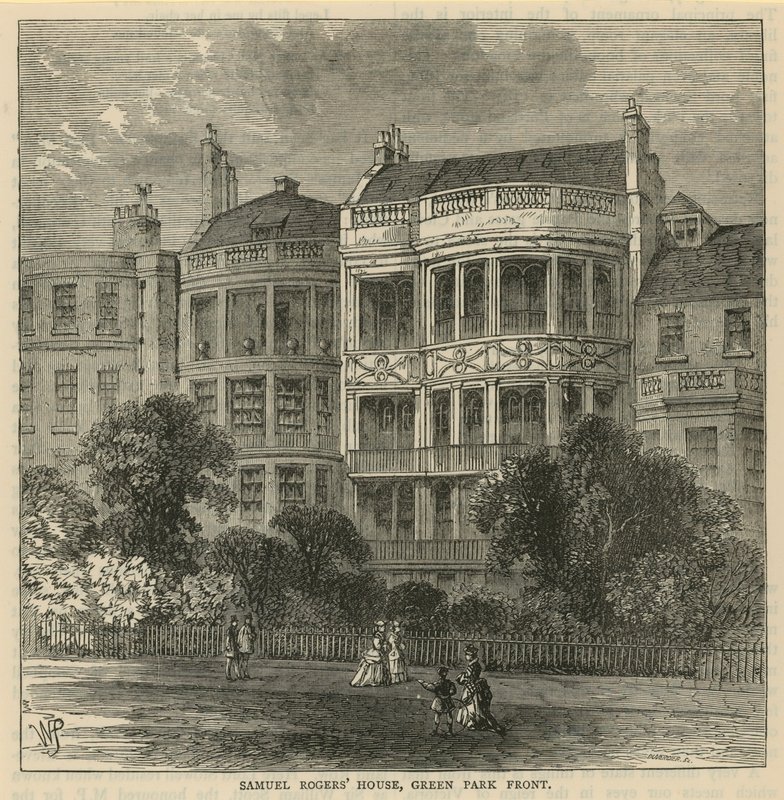 Maison de Samuel Rogers, façade du Green Park - English School