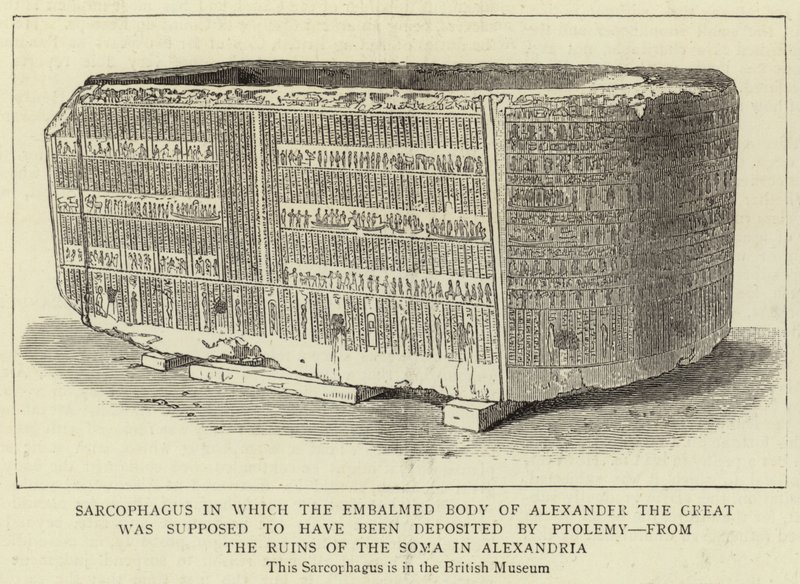 Sarcophage dans lequel le corps embaumé d