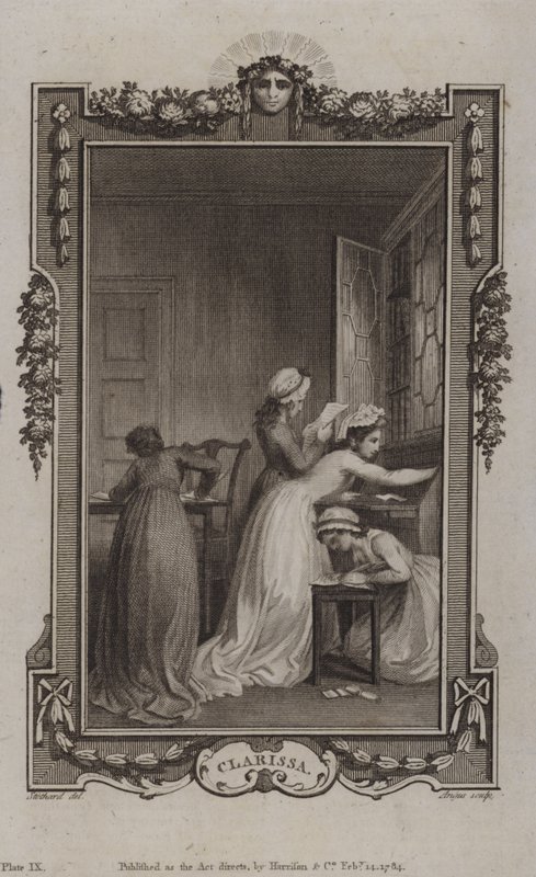 Scène de Clarissa, par Samuel Richardson - English School