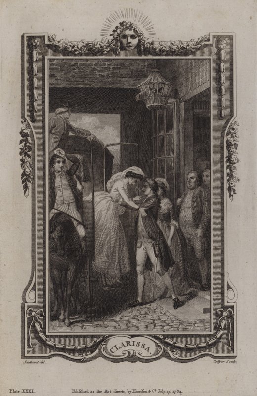 Scène de Clarissa, par Samuel Richardson - English School