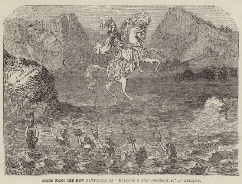 Scène de la nouvelle pantomime "Harlequin et O