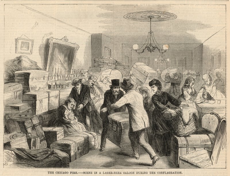 Scène dans un salon de bière pendant l