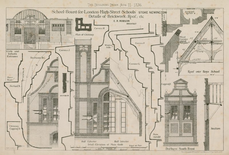 School Board for London, High Street Schools, Stoke Newington, Londres - English School