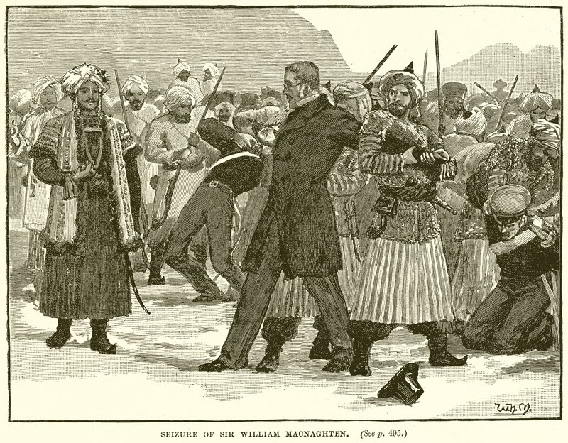 Saisie de Sir William Macnaghten - English School