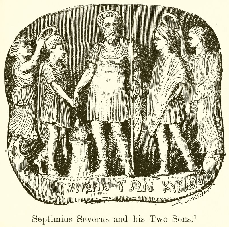 Septime Sévère et ses deux fils - English School