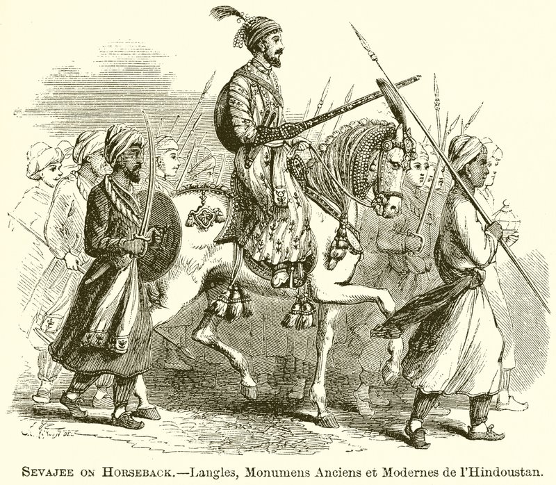 Sevajee à cheval.--Langles, Monumens Anciens et Modernes de l