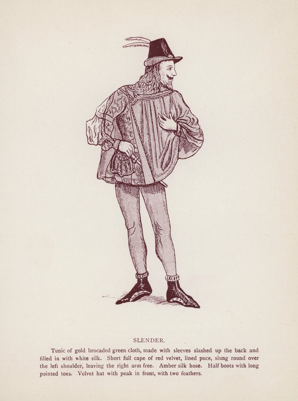 Les Joyeuses Commères de Windsor de Shakespeare : Slender - English School
