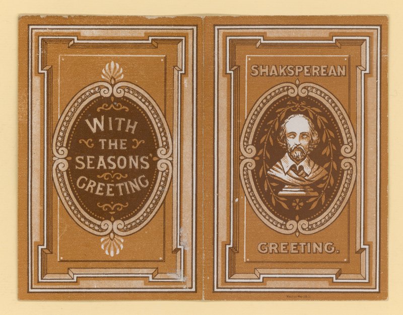 Carte de vœux shakespearienne - English School