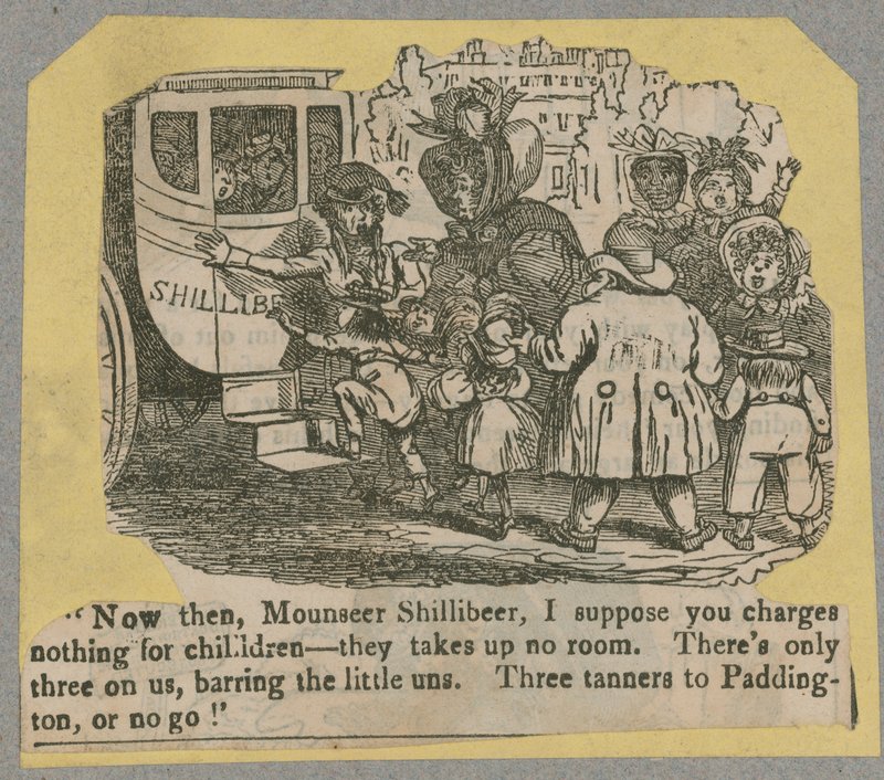Omnibus de Shillibeer; caricature - English School