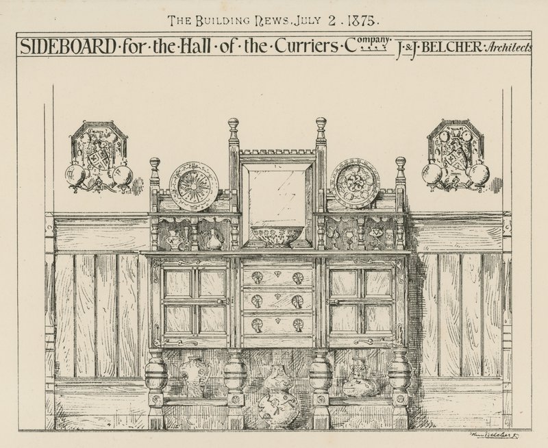Buffet pour la salle de la Curriers Company - English School