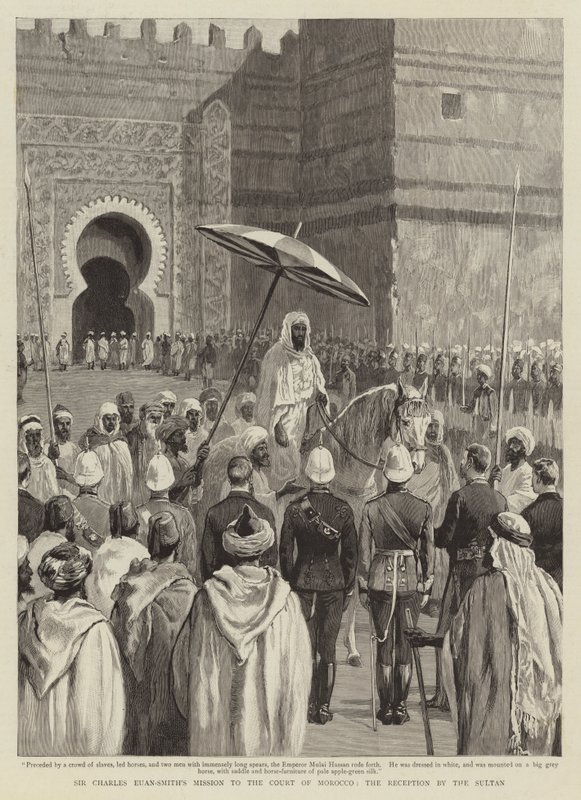 Mission de Sir Charles Euan-Smith à la cour du Maroc, la réception par le sultan - English School