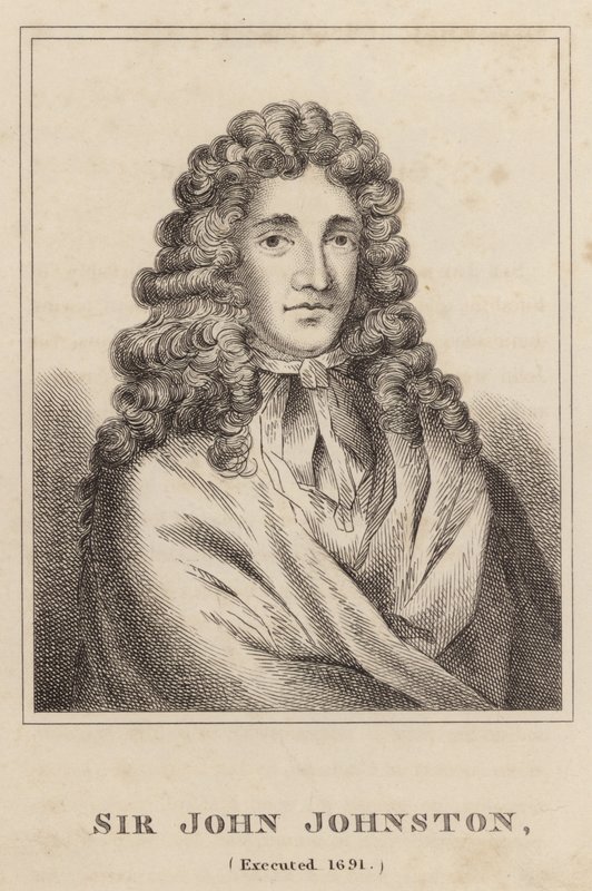 Sir John Johnston, Exécuté en 1691 - English School