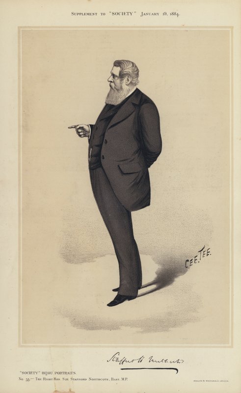 Sir Stafford Northcote, MP - English School