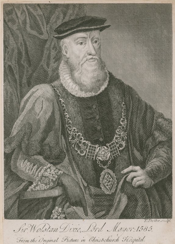 Sir Wolstan Dixie, Lord-maire de Londres, 1585 - English School