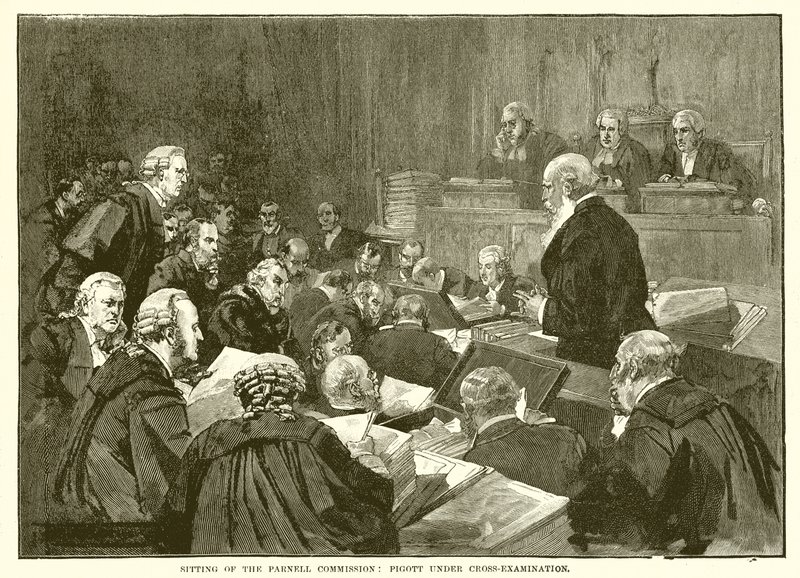 Assis sur la Commission Parnell : Pigott sous contre-interrogatoire - English School