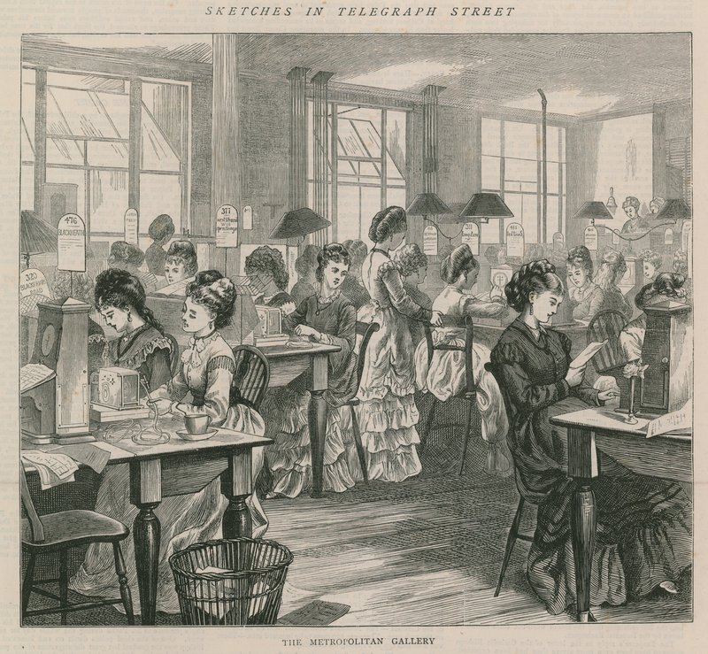 Croquis dans la rue du télégraphe - la galerie métropolitaine - English School