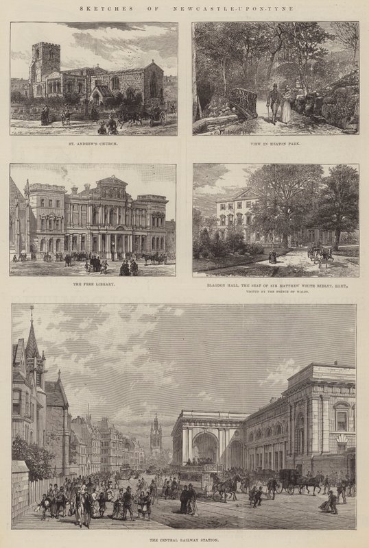 Croquis de Newcastle-upon-Tyne - English School