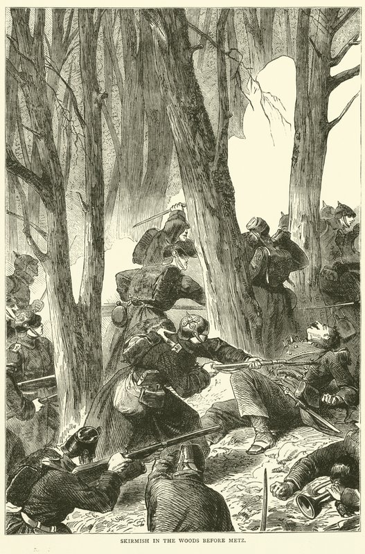Escarmouche dans les bois avant Metz - English School