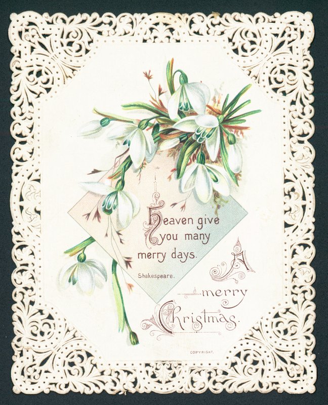 Perce-neige, carte de Noël - English School