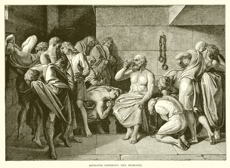 Socrate buvant la ciguë - English School