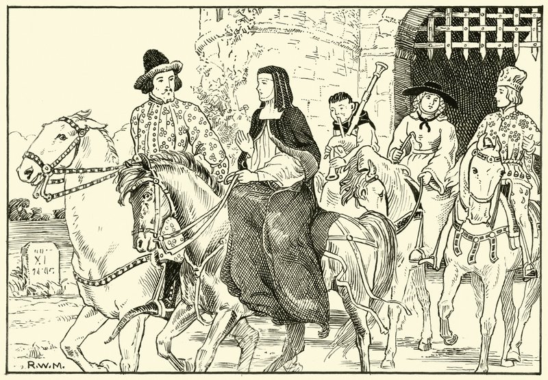 Quelques pèlerins de Canterbury - English School
