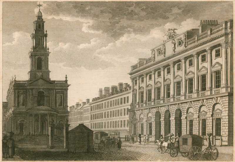 Somerset House et St Mary-le-Strand, The Strand, Londres - English School