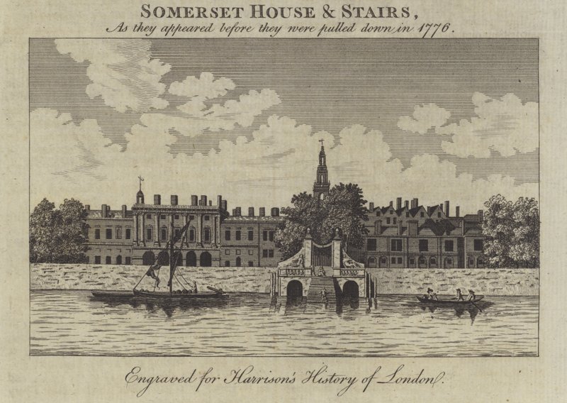 Somerset House et escaliers, Londres, tels qu