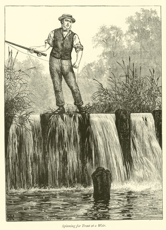 Pêche à la truite à un barrage - English School