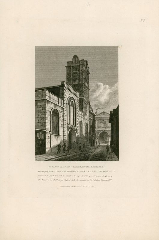 Église Saint-Barthélemy, Royal Exchange, Londres - English School