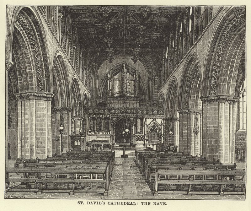Cathédrale de St Davids, la nef - English School