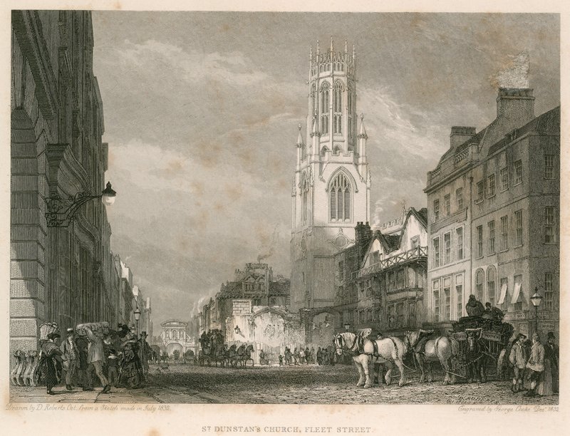 Église St Dunstans, Fleet Street, Londres - English School