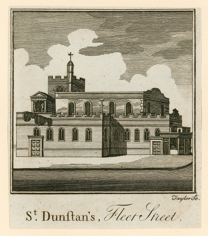 St Dunstans, Fleet Street, Londres - English School