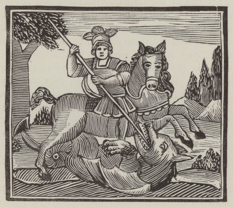 Saint Georges (gravure) - English School