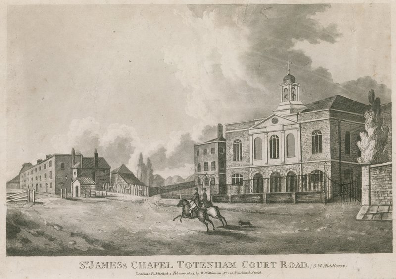 Chapelle de St James, Tottenham Court Road, Londres - English School
