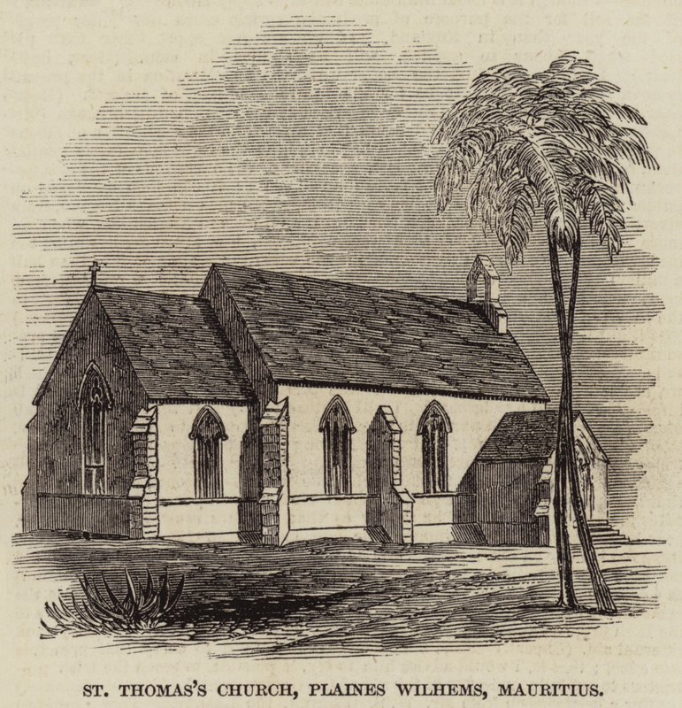 Église Saint-Thomas, Plaines Wilhems, Maurice (gravure) - English School