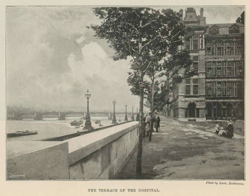 Hôpital St Thomas, La terrasse de l