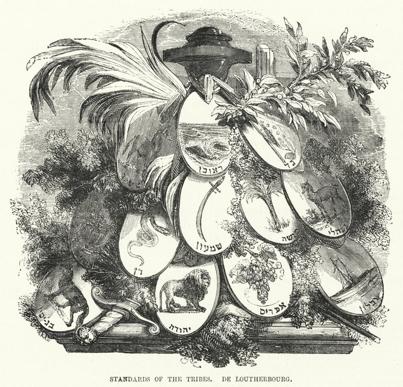 Étendards des tribus, De Loutherbourg (gravure) - English School