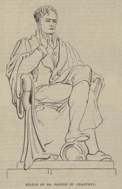 Statue du Dr Dalton par Chantrey - English School
