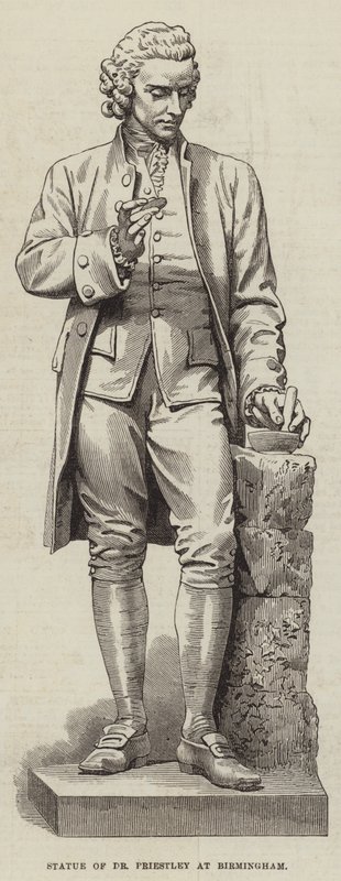 Statue du Dr Priestley à Birmingham - English School