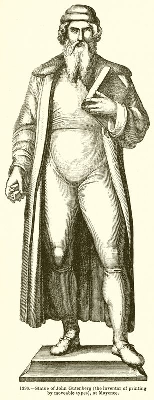 Statue de Johannes Gutenberg - English School