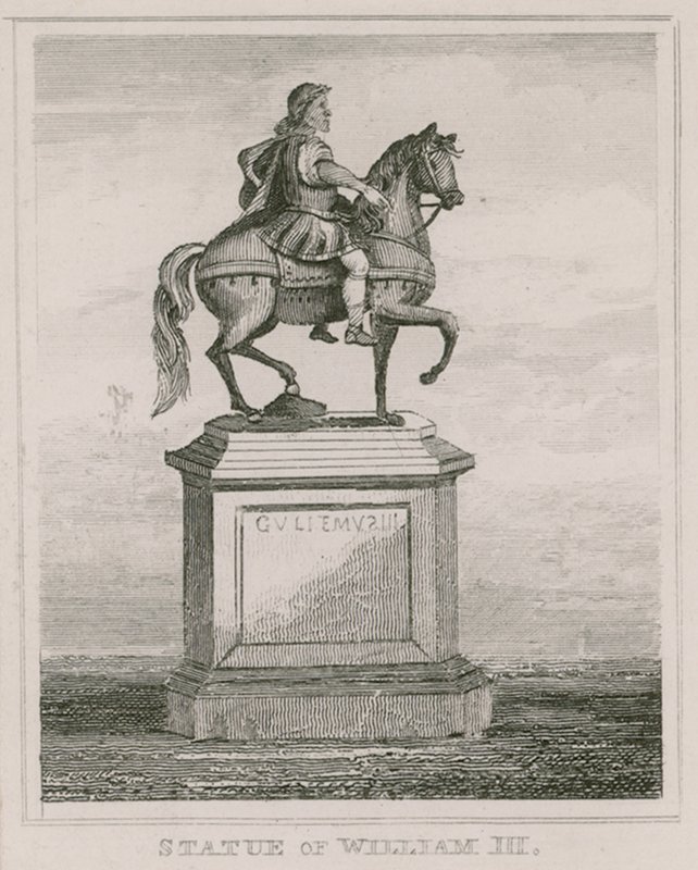Statue du roi Guillaume III, à St Jamess Square, Londres - English School