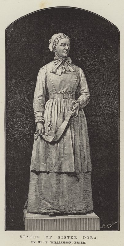 Statue de Sœur Dora, par M. F. Williamson, Esher (gravure) - English School