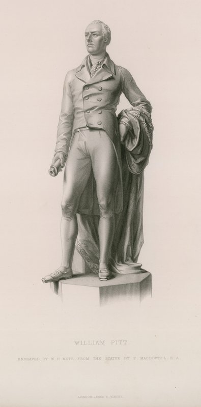 Statue de William Pitt - English School
