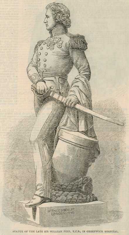Statue du défunt Sir William Peel - English School