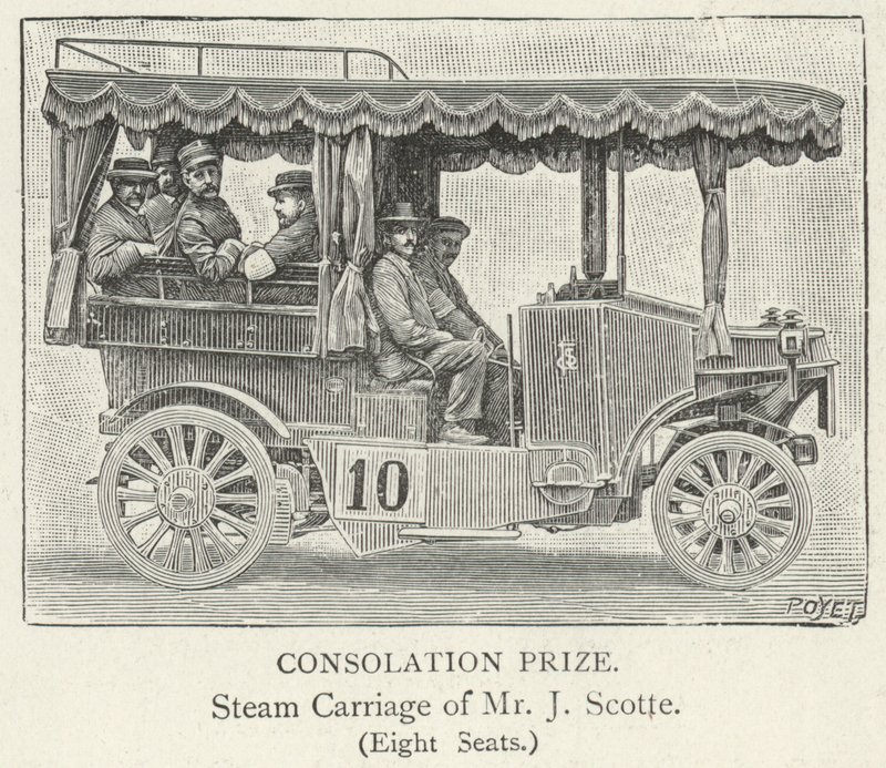 Voiture à vapeur de M. J Scotte - English School