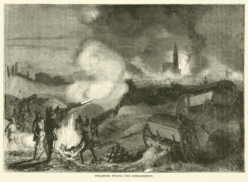 Strasbourg pendant le bombardement, septembre 1870 - English School
