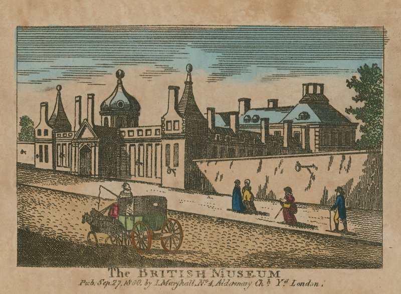 Scène de rue et le British Museum - English School