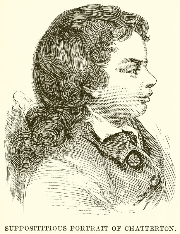 Portrait supposé de Chatterton - English School